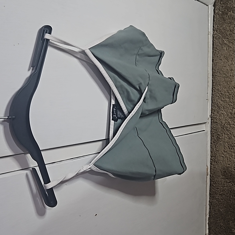 Justify Dark Green Crop Top